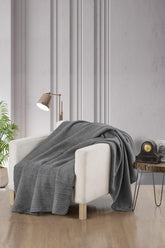 Kuscheldecke Premium Pure Cotton in Grey 150x200cm